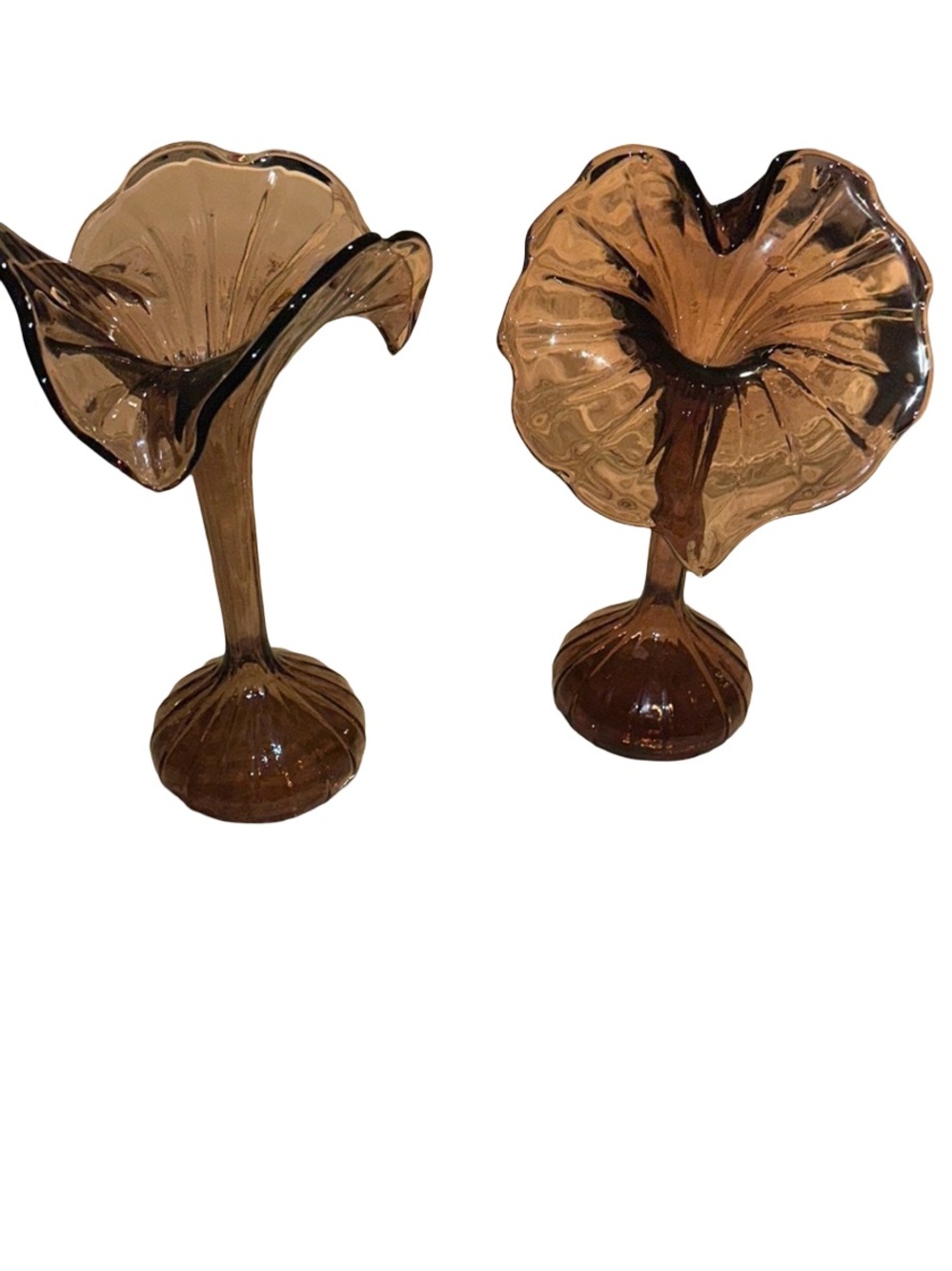 Set of Vintage Art Nouveau Jack in the Pulpit Vases by Leonardo Handarbeit